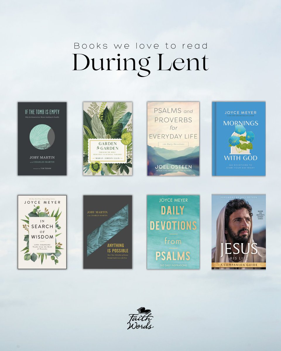 Looking for books to read during Lent? 📖✨⁠
⁠
FaithWords has you covered with titles that inspire reflection, growth, and deeper faith.⁠