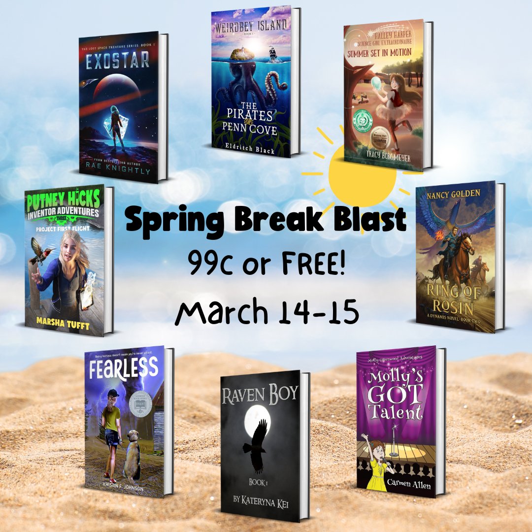Spring Break Blast ends TONIGHT! 8 MG books at $0.99 or FREE—perfect for your young adventurer. Get ‘em now! marshatufft.com/black #SpringBreakBlast #MGLit #BookSale