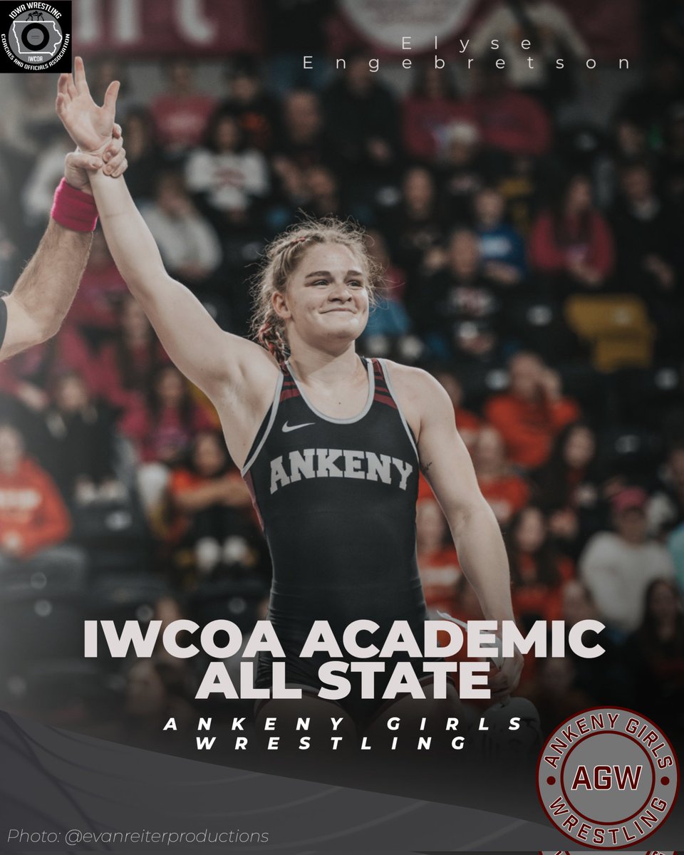 With a Team GPA of 3.491, the Ankeny Girls were recocoginzed by the <a href="/IWCOA_/">IWCOA</a> for TEAM Academic All State! Additionally, Nora Bockes, Trudy Haag &amp; Elyse Engebretson were recognized on the Academic All State Idividual Team!