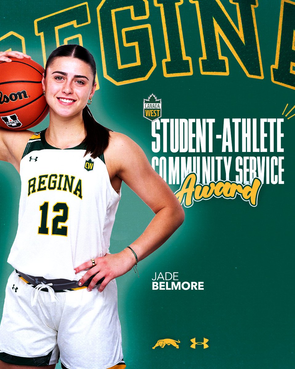This year’s winner of the Canada West Student-Athlete Community Service Award! Congrats, Jade 😻
reginacougars.com/news/2025/3/6/…