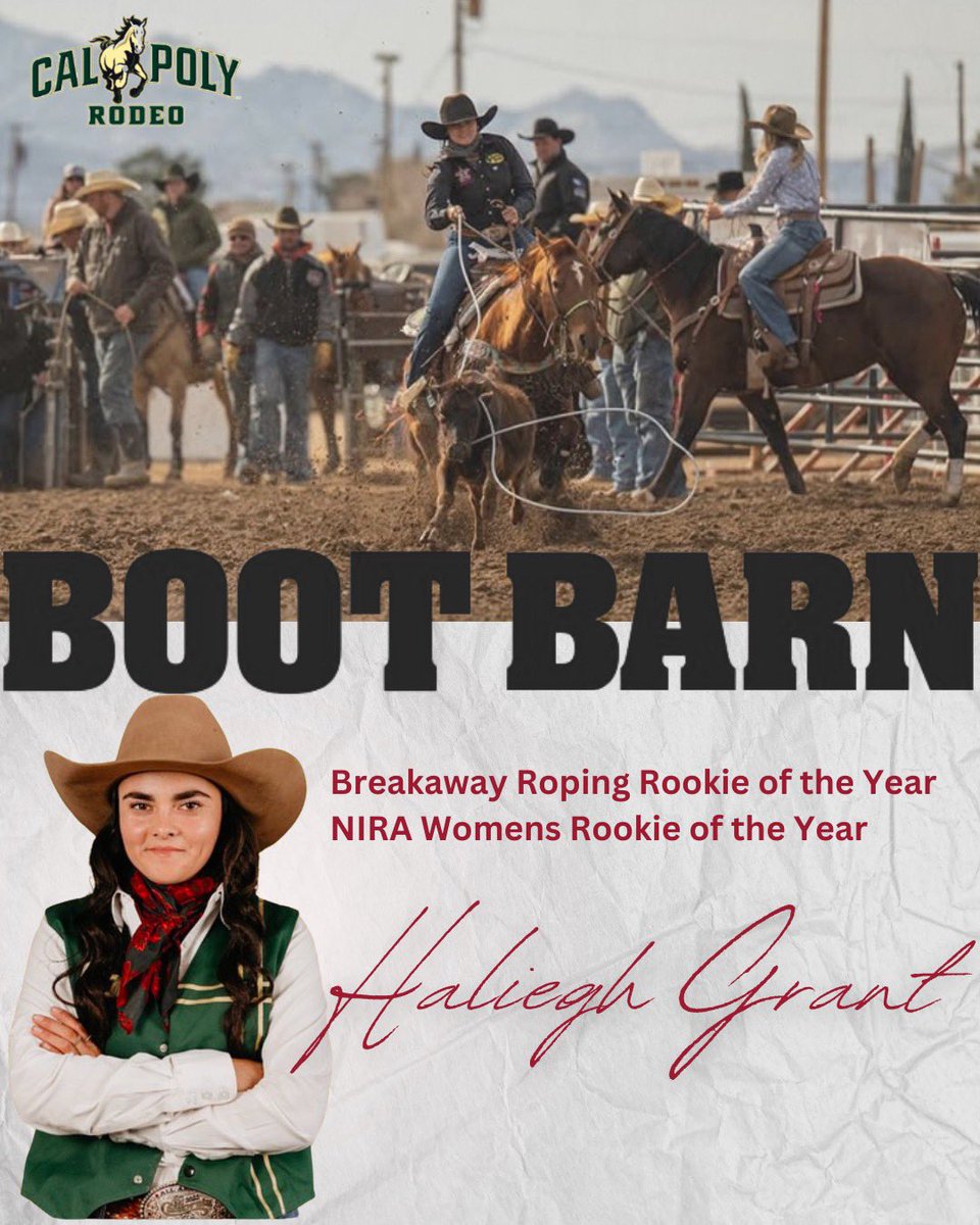 AthleteLabTeam's tweet image. The @AthleteLabTeam course introduces an amazing #NIL partnership between standout #Rodeo athletes and @bootbarn . The @CalPoly class features #DanielMiranda #QMcWhorter & #HalieghGrant from the @calpolyrodeo team.
#rodeo #cowboy #sports #education #polyroyal @CPMustangs