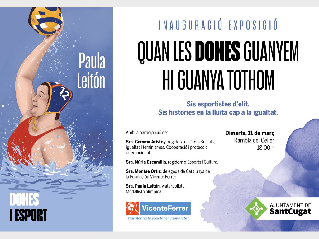 OMET Sant Cugat (@omet_santcugat) on Twitter photo 🙋♀️ La <a href="/fvicenteferrer/">Fundación Vicente Ferrer</a> , amb la col·laboració de l' <a href="/ajsantcugat/">Aj. Sant Cugat</a> , inaugura el pròxim dimarts, 11 de març, a les 18 hores, davant de l'Ajuntament, l'exposició 'Quan les dones guanyem, hi guanya tothom'.
#SantCugat #DiaInternacionaldelaDona #exposició 🙋♀️ La <a href="/fvicenteferrer/">Fundación Vicente Ferrer</a> , amb la col·laboració de l' <a href="/ajsantcugat/">Aj. Sant Cugat</a> , inaugura el pròxim dimarts, 11 de març, a les 18 hores, davant de l'Ajuntament, l'exposició 'Quan les dones guanyem, hi guanya tothom'.
#SantCugat #DiaInternacionaldelaDona #exposició