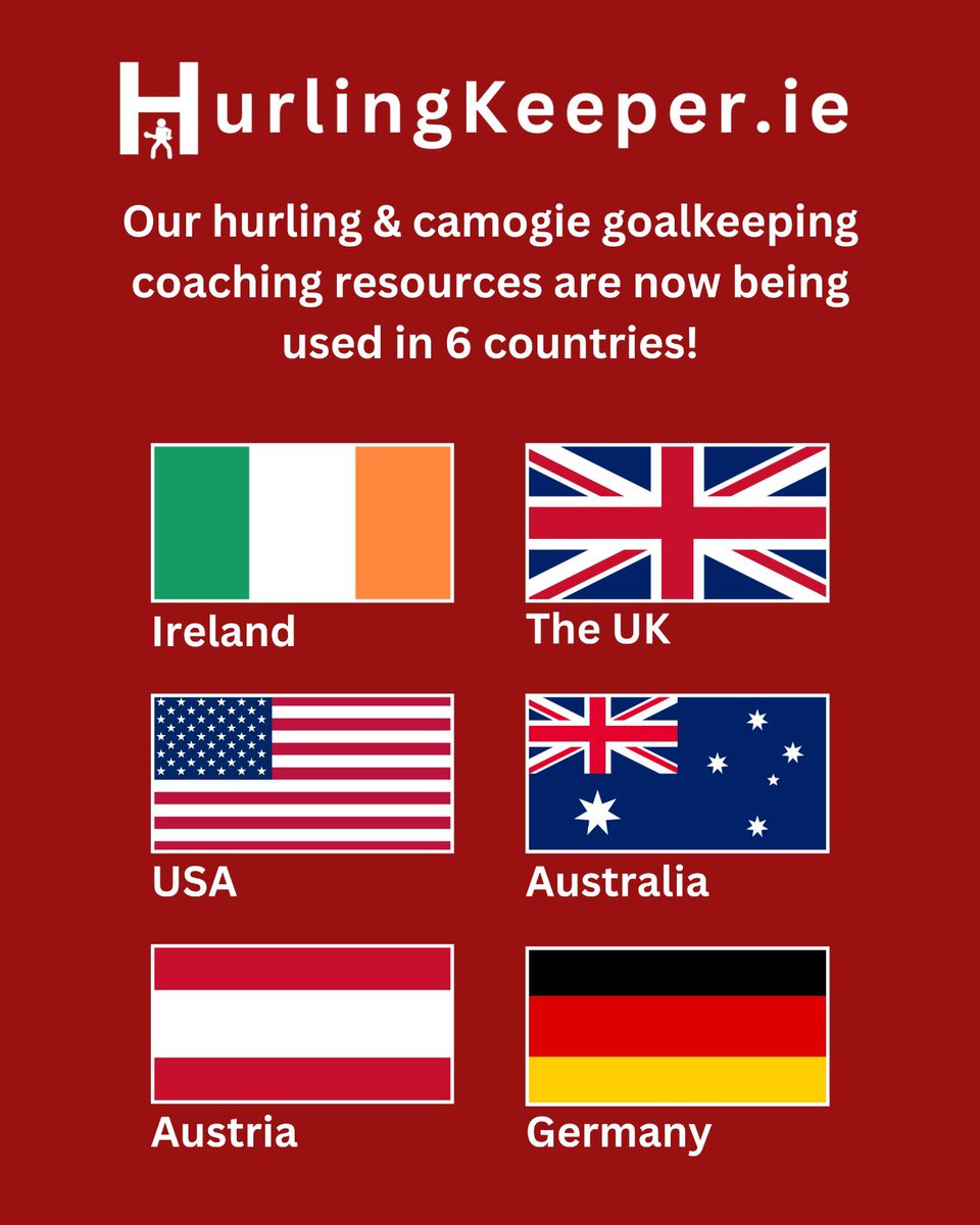 HurlingKeeper.ie is going GLOBAL!

Our hurling &amp; camogie goalkeeping coaching resources are now being used in 6 countries—getting more players excited to step between the posts, sharpen their skills, and own the position! 💪🔥

#Hurling #Camogie #Goalkeeper #GAA #Coaching