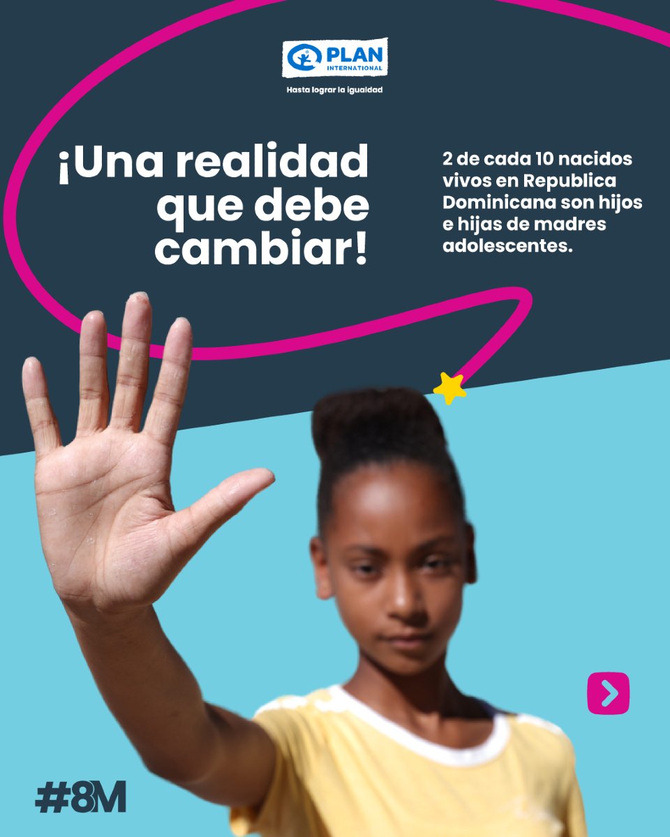 Plan_RD's tweet photo. Las niñas deben vivir su infancia 💜
En República Dominicana, muchas adolescentes se convierten en madres demasiado pronto. Trabajemos juntas y juntos para que tengan información, oportunidades y un futuro libre de violencia.

#PlanRD 
#PlanInternational
#8M
#DíaInternacionaldelaMujer