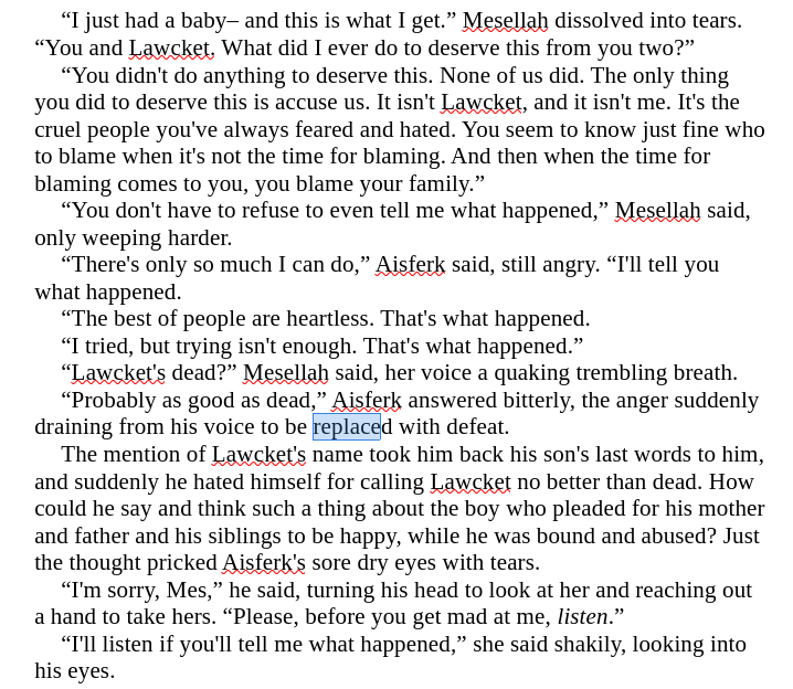 MidnightRose838's tweet image. #Snippetshare
Quote or reply to post any snippet featuring the word "replace"
I know I've shared part of this before, & I feel kind of bad sharing sad snippets so often.