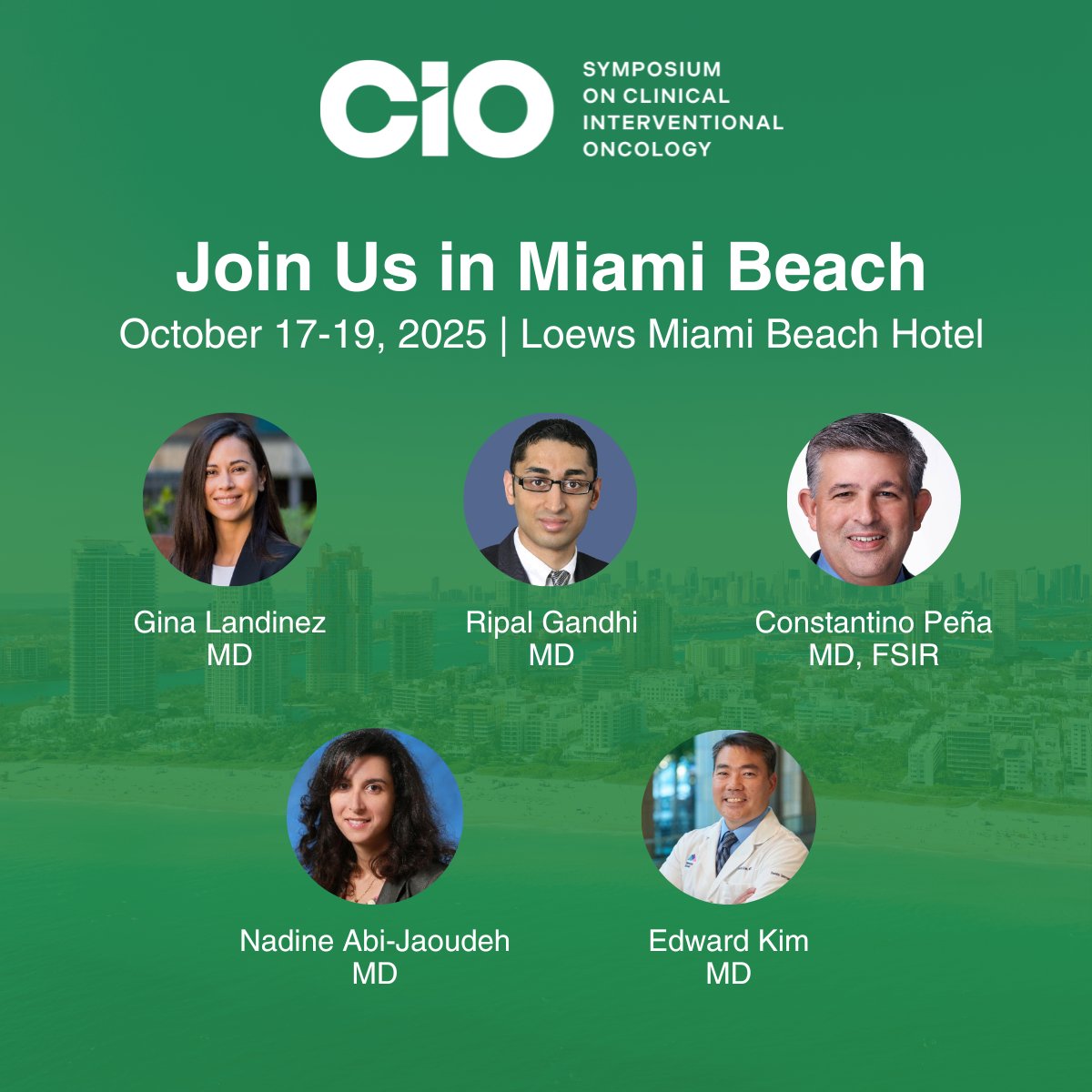 The IO Meeting (@cio_oncology) on Twitter photo We're excited to welcome Dr. <a href="/Gina_Landinez_/">Gina Landinez</a> to our #CIO2025 leadership team, joining top experts shaping the future of IO. Don't miss hands-on training & insights from pioneers in the field. Register now: hubs.ly/Q039WDYG0
<a href="/docTPlive/">Tino Peña</a> <a href="/DieHCCDie/">Ed Kim</a> <a href="/abijaoudehn/">Nadine Abi-Jaoudeh</a> We're excited to welcome Dr. <a href="/Gina_Landinez_/">Gina Landinez</a> to our #CIO2025 leadership team, joining top experts shaping the future of IO. Don't miss hands-on training & insights from pioneers in the field. Register now: hubs.ly/Q039WDYG0
<a href="/docTPlive/">Tino Peña</a> <a href="/DieHCCDie/">Ed Kim</a> <a href="/abijaoudehn/">Nadine Abi-Jaoudeh</a>