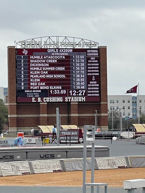 AHS_GirlsTrack's tweet photo. Let me introduce to you the NEW 4x200 RELAY NATIONAL RECORD HOLDERS 1:33.69!!!! So proud of these girls!!!! @mmaxwelll21 @miasmaxwelll Dalis McClennon and @TeresaFlying @HumbleISD_Ath @HumbleISD_AHS https://t.co/KEbamhTu1e