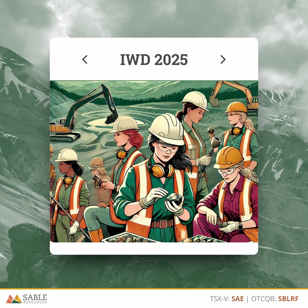 ResourcesSable's tweet photo. On International Women’s Day, $SAE.v proudly recognizes the incredible women shaping the mining industry and driving innovation across all sectors.

Here’s to the women transforming mining and beyond! #IWD2025 #AccelerateActions https://t.co/Z6NtHNzoEl