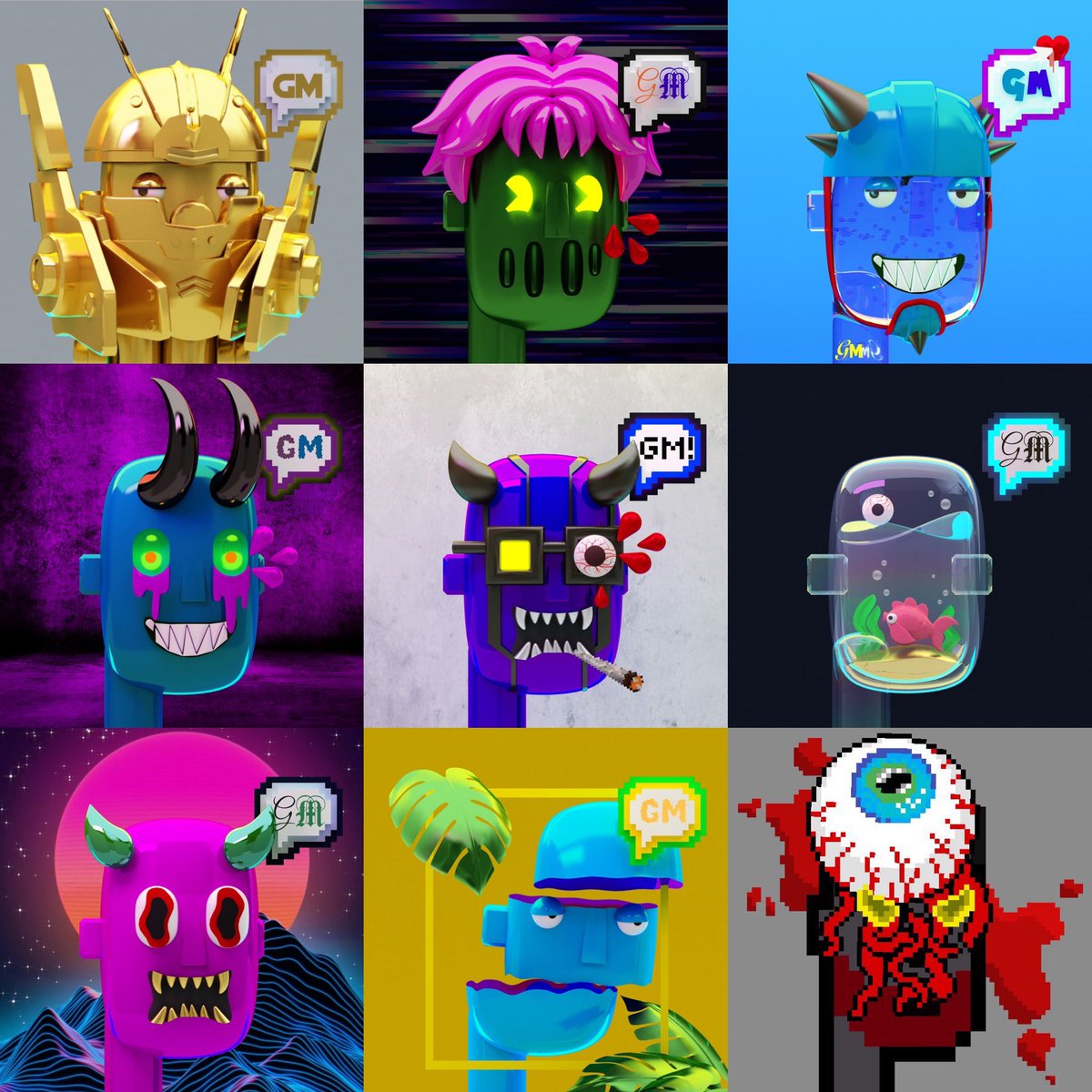 pixelord's tweet photo. @opensea #gmpunks https://t.co/XBxIjwDvd4