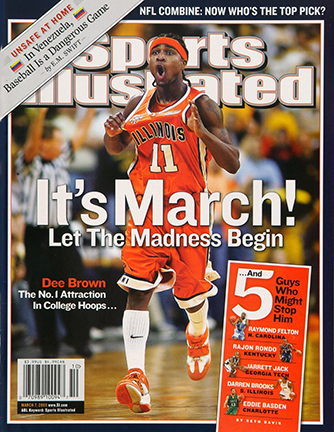 Twenty years ago today - Mar. 7, 2005 - Illinois’ Dee Brown appeared on the cover of Sports Illustrated.  tinyurl.com/4b6xda8d