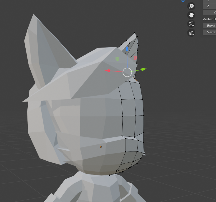 NEO_NoiseBomb's tweet photo. This is what I got so far with a low-poly Neo model. The hair was the hard part.  Some details are going to be drawn/textured on rather than be modeled. https://t.co/tMBWfyDDRr