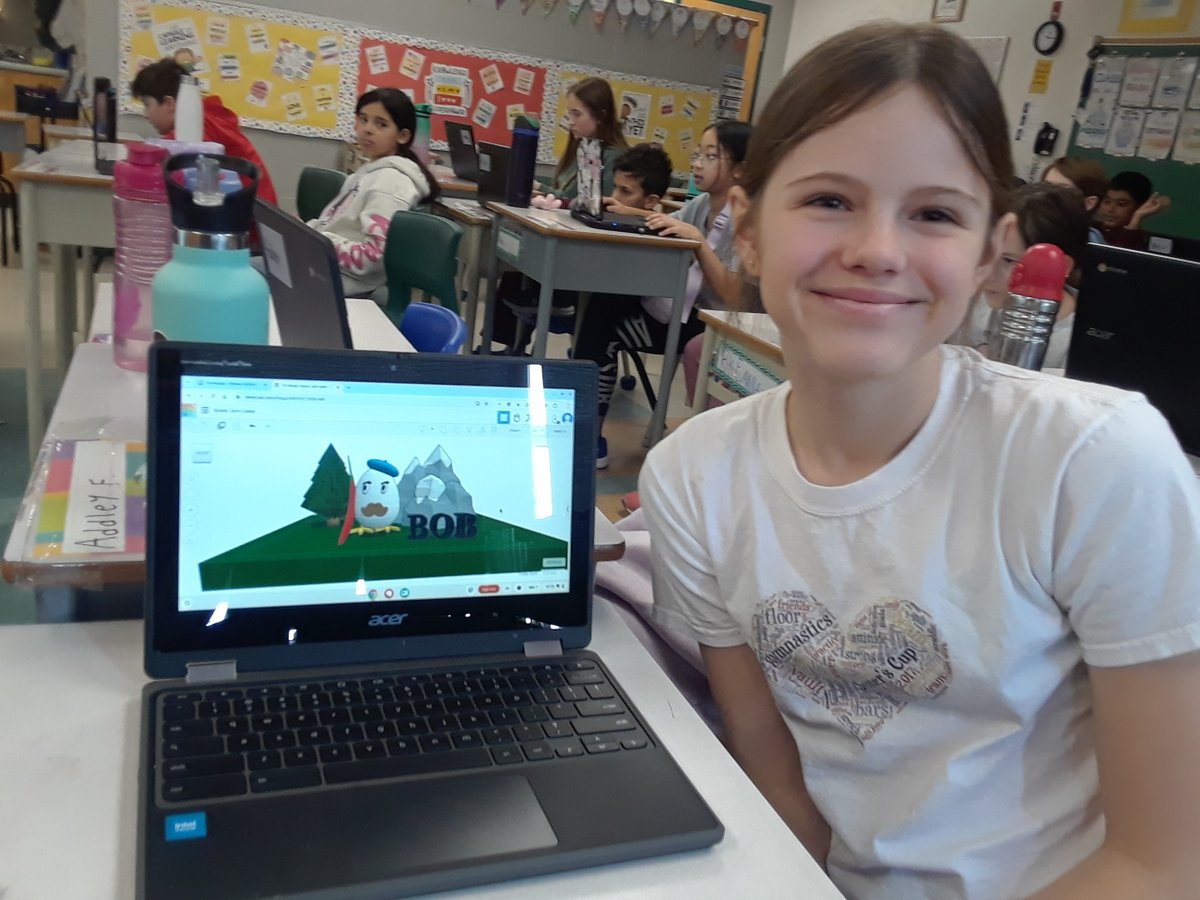 joanne_nisbet's tweet photo. #ocsbSTEAMweek Grade 5's explored the M in STEAM  as they used geometric shapes to create cool designs and objects in Tinkercad. What a great end to STEAM Week! @StJeromeOCSB @TDOttawa @ocsbArts @OttCatholicSB @tinkercad @MrsMG_ocsb @ocsbStudents https://t.co/0aDV9DFKeo