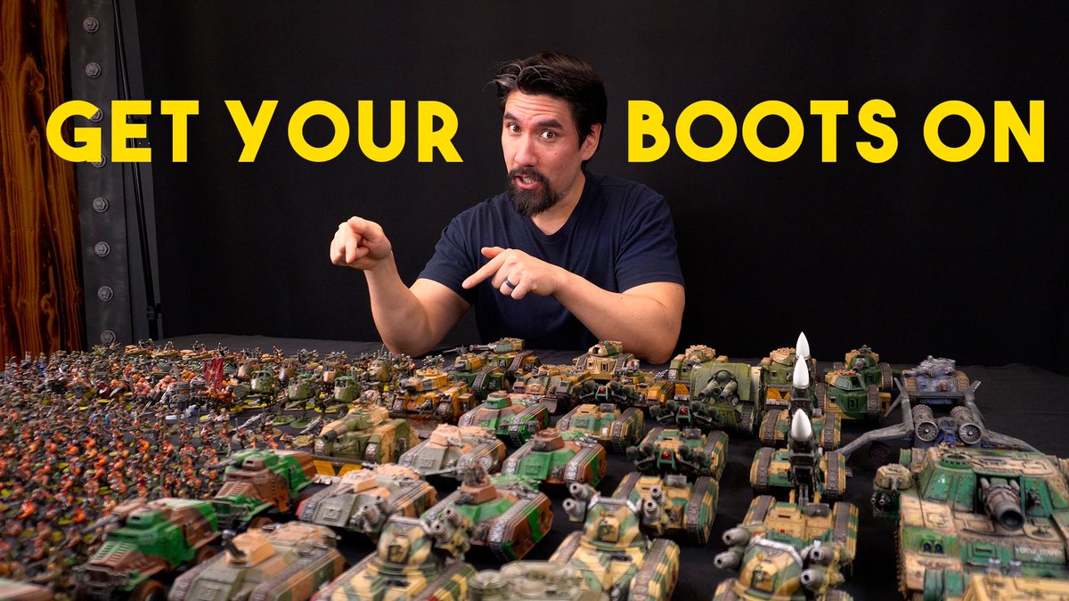 Over 700 fanatics told me to make an army reveal of my Imperial Guard army. I’ve got over 13,000 pts and it was INSANE to film. 

youtu.be/hS8YNrmzL1g?si…