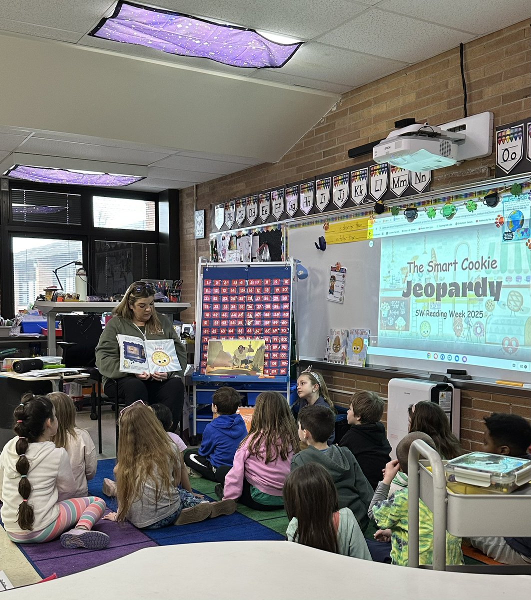 MrsMooreD124's tweet photo. Happy Reading across America Week! SW ended our fun filled food themed reading week with a Smart Cookie Jeopardy game ☺️ #beevergreen #readingacrossamericaweek #thesmartcookie #foodgroupseries https://t.co/gYtjQG2QUK