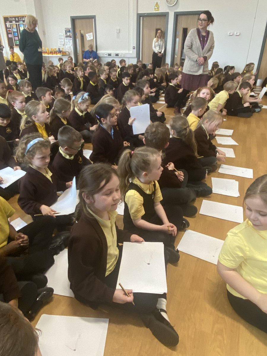EastfieldPSHull's tweet photo. EYFS and KS1 were very lucky today to have a chance to meet the author of our #worldbookday2025 book: Heavy Metal Badger by Duncan Beedie. We listed to the story and had a whole group drawing class! #epsreading https://t.co/SS6iMMnx1D