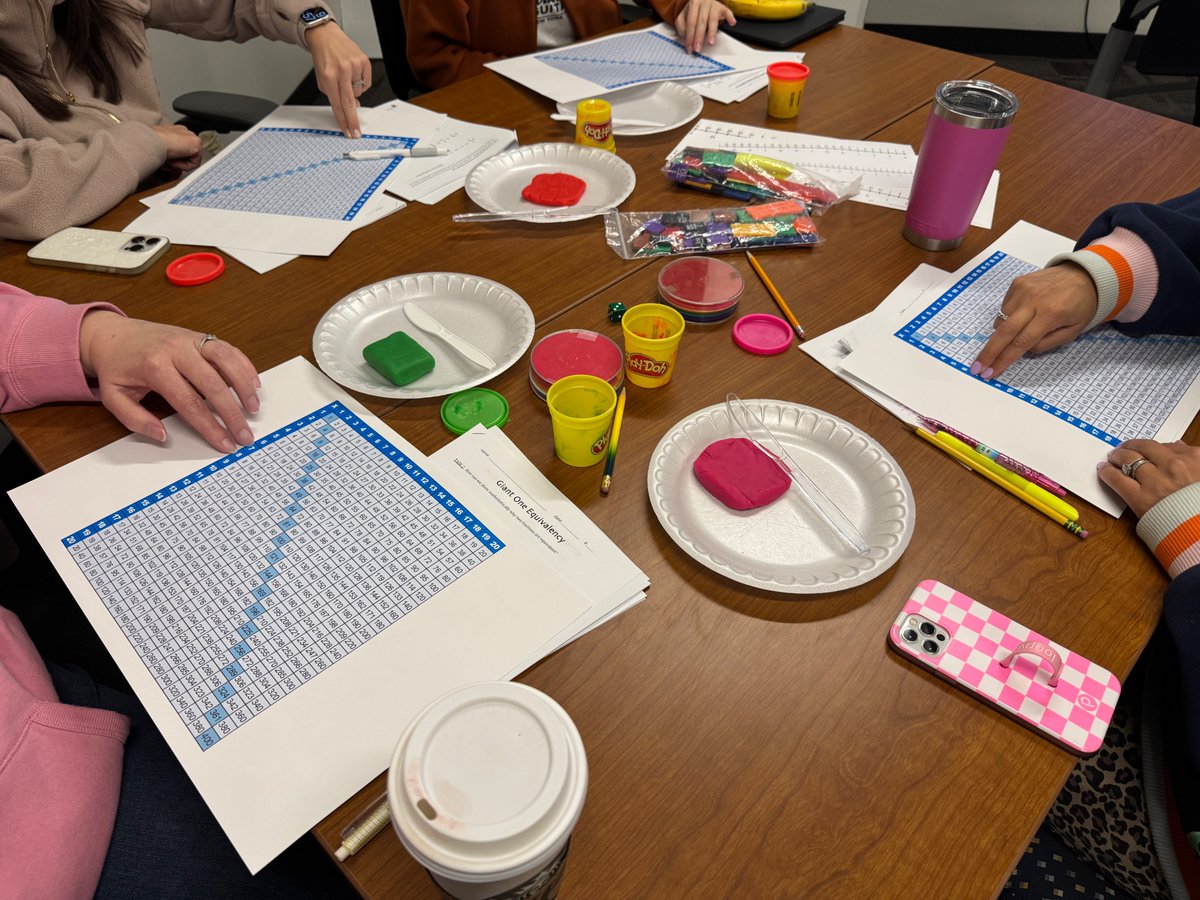 IrvineMathProj's tweet image. An amazing day introducing IMP to elementary educators in OC! Hands-on learning with Play-Doh, life-size number lines, and manipulatives. We’re excited to keep supporting math education with engaging workshops and meaningful classroom applications! #MathEd #FractionsMadeFun