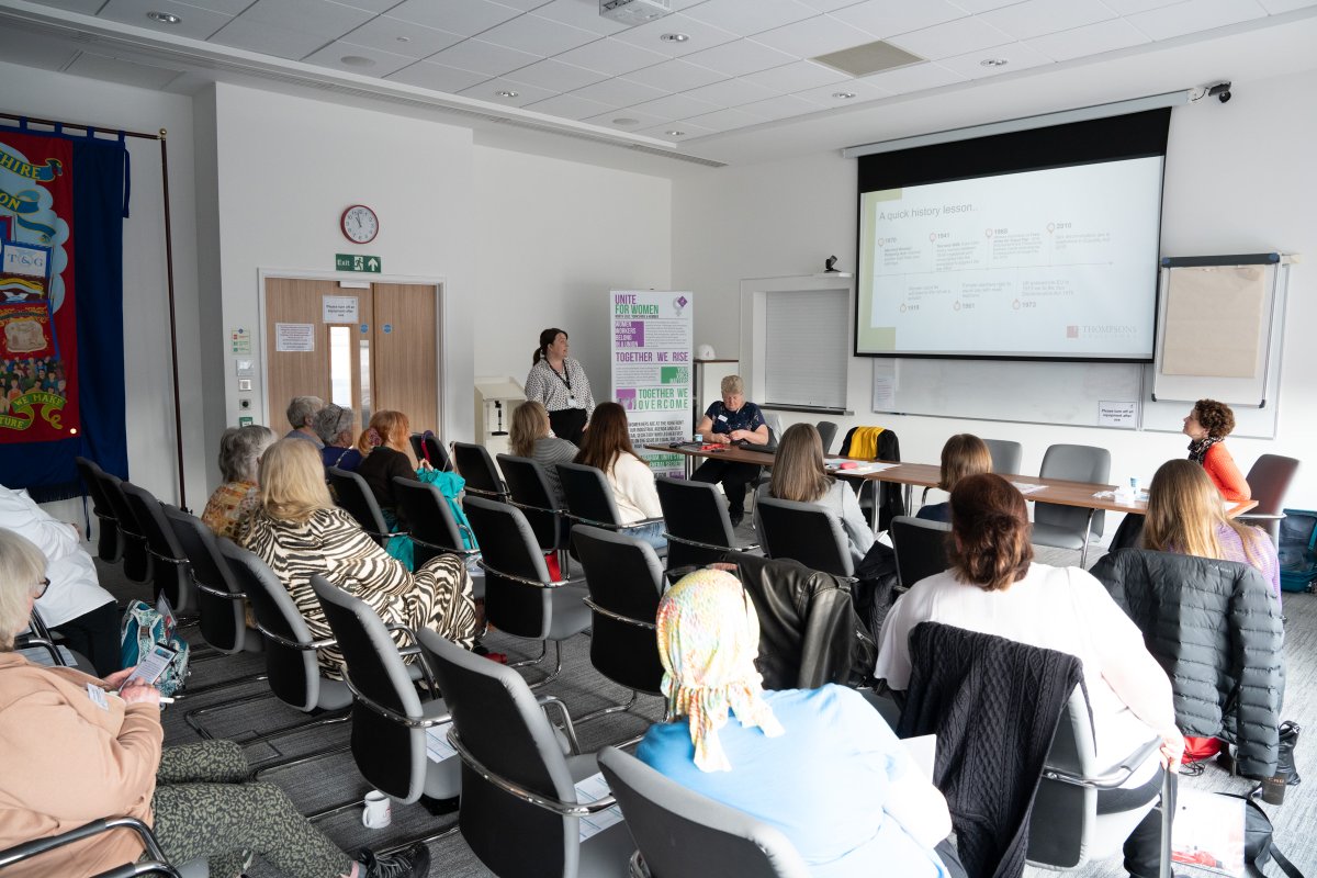 Unite - North East, Yorkshire and Humber (@uniteneyh) on Twitter photo We then had 3 fascinating workshops for our #InternationalWomensDay to choose from:
🟣 Legal Update with <a href="/ThompsonsLaw/">Thompsons Solicitors</a>
🟣 Organising Against Sexual Harassment at Work with our Women and Equalities Officer
🟣Taking Women's H&S Seriously with Hazard Campaign
#IWD2025 We then had 3 fascinating workshops for our #InternationalWomensDay to choose from:
🟣 Legal Update with <a href="/ThompsonsLaw/">Thompsons Solicitors</a>
🟣 Organising Against Sexual Harassment at Work with our Women and Equalities Officer
🟣Taking Women's H&S Seriously with Hazard Campaign
#IWD2025