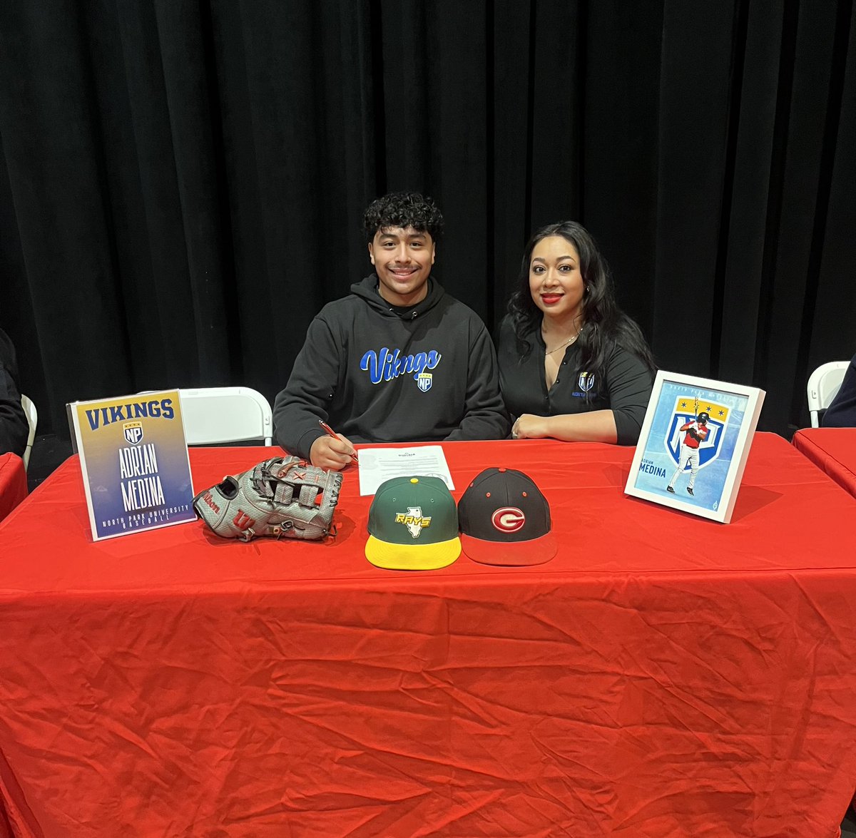 Huge congrats to <a href="/AdrianJMedina12/">Adrian Medina</a> on officially signing on to play baseball at North Park University! 

We’re proud of you and can’t wait to see you do your thing this spring! 

#AAIT