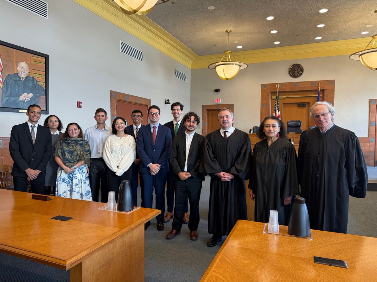 USCourtsPRD's tweet photo. On March 5 &amp; 7, 2025, @Derecho_UPR law students visited the José V. Toledo U.S. Courthouse for First Circuit oral arguments and joined Q&amp;A sessions with Circuit Judges and @USCourtsPRD Judge Gina Méndez-Miró. Students gained valuable insights into the federal legal process. https://t.co/c2Qu8niPXM