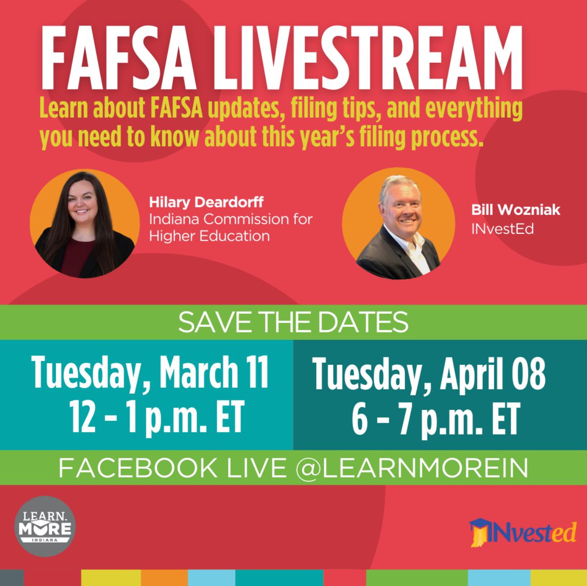 RichmondHighSc2's tweet photo. RHS Seniors - if you have not filed your FAFSA, here are two opportunities for help from the comfort of your own home! Remember the FAFSA is required for all seniors in Indiana!! https://t.co/qRnO1f5Wc2