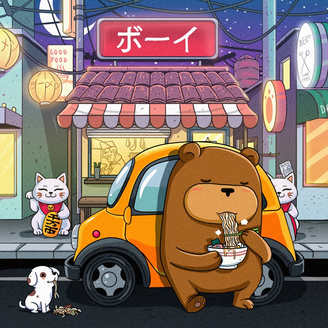 AaronX5799's tweet photo. IS a long night driving, lets get a break and have ramen @Boithebear https://t.co/97CUwgoxUH
