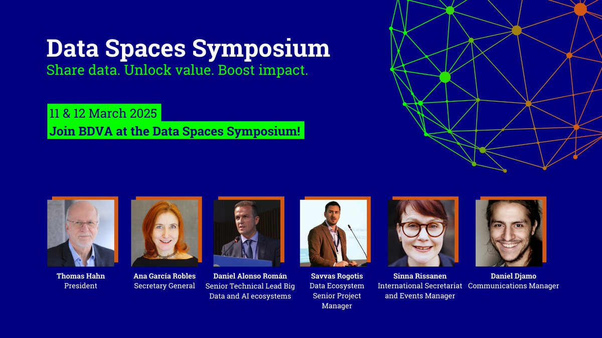 🚨With only 4 DAYS AWAY from the DSS 2025, BDVA is ready to ”Share data. Unlock Value. Boost Impact”👉bdva.eu/news/bdva-at-d…

🗓️11-12 March
📍Hilton Warsaw

🎯BDVA will engage with participants through its dedicated booth, showcasing its role in fostering data and AI innovation.