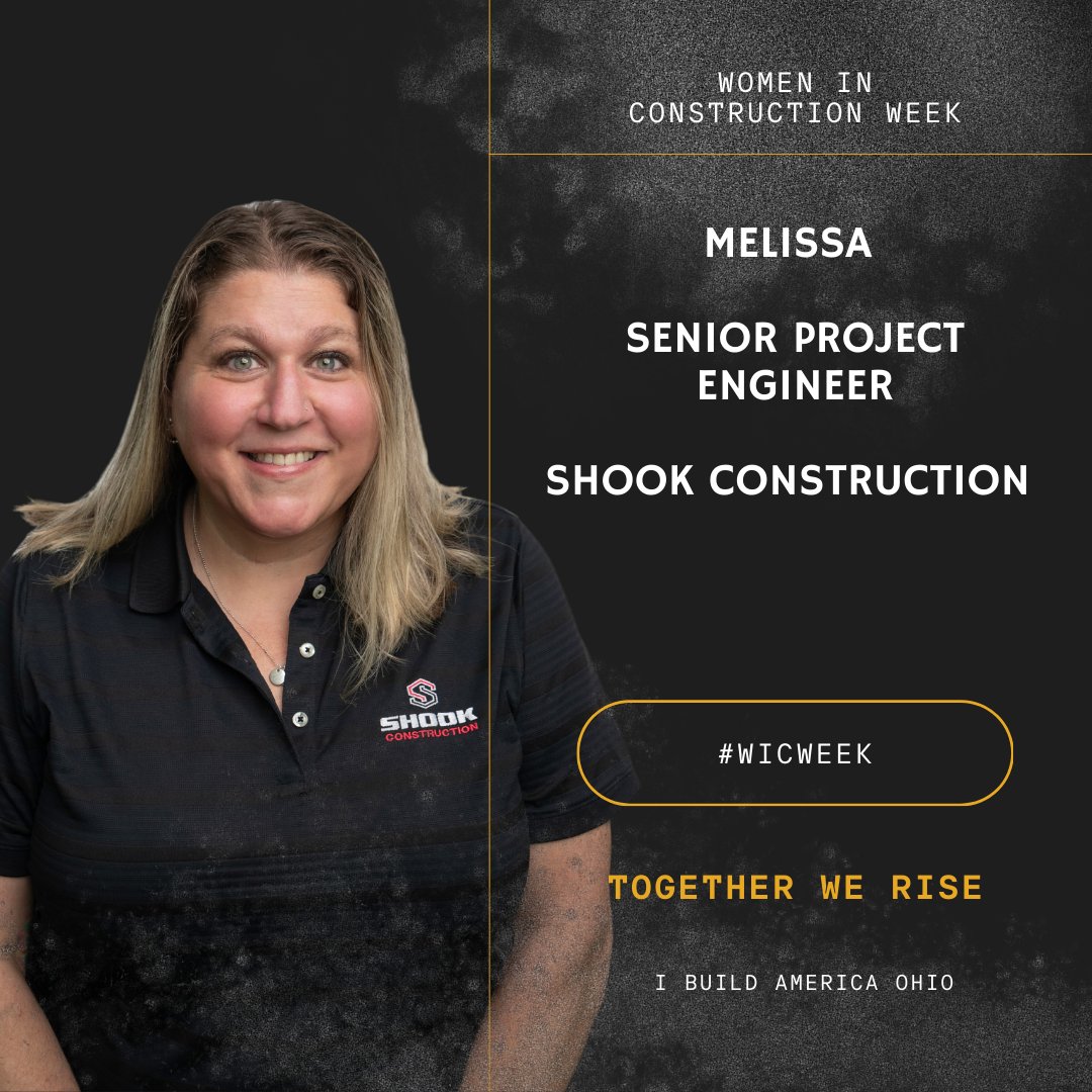 IBuildAmericaOH's tweet photo. This year's WIC Week theme is 'Together We Rise.'

To Melissa, senior project engineer, "‘Together We Rise’ is about supporting each other to create a stronger, more inclusive construction industry.." 

Let's Rise, Ohio!

https://t.co/uKakxeeuU8

#wicweek #womeninconstruction https://t.co/4dClsOcqO3