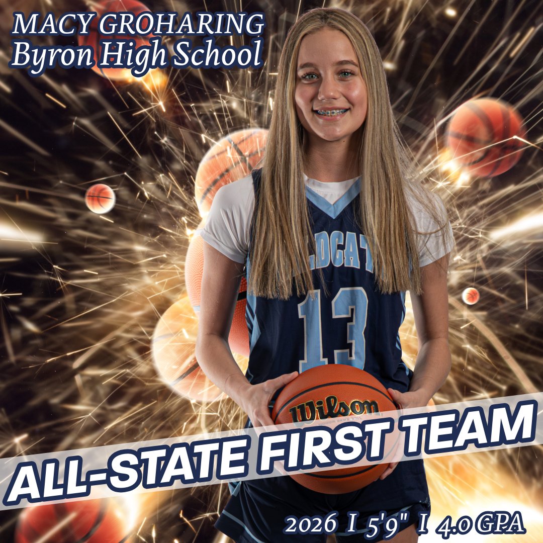 Congratulations Macy Groharing on being named First Team All-State! We are happy of you, <a href="/macygroharing/">Macy Groharing</a>!