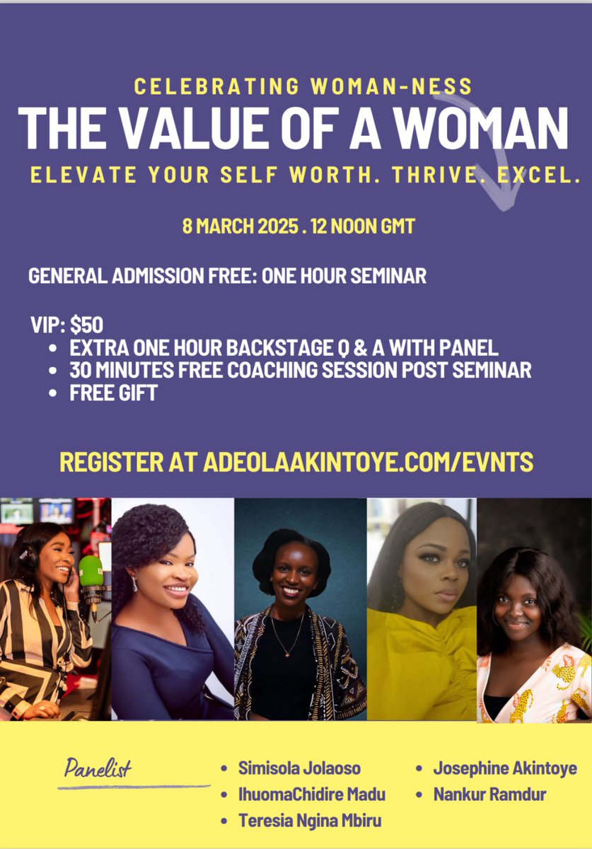 Looking forward to being a part of the panel for this event tomorrow discussing the value of a woman this #InternationalWomensDay, alongside these incredible change makers #IWD2024 Registration: lnkd.in/dBGN7umJ <a href="/WeCANLI/">We CAN Leadership In</a>