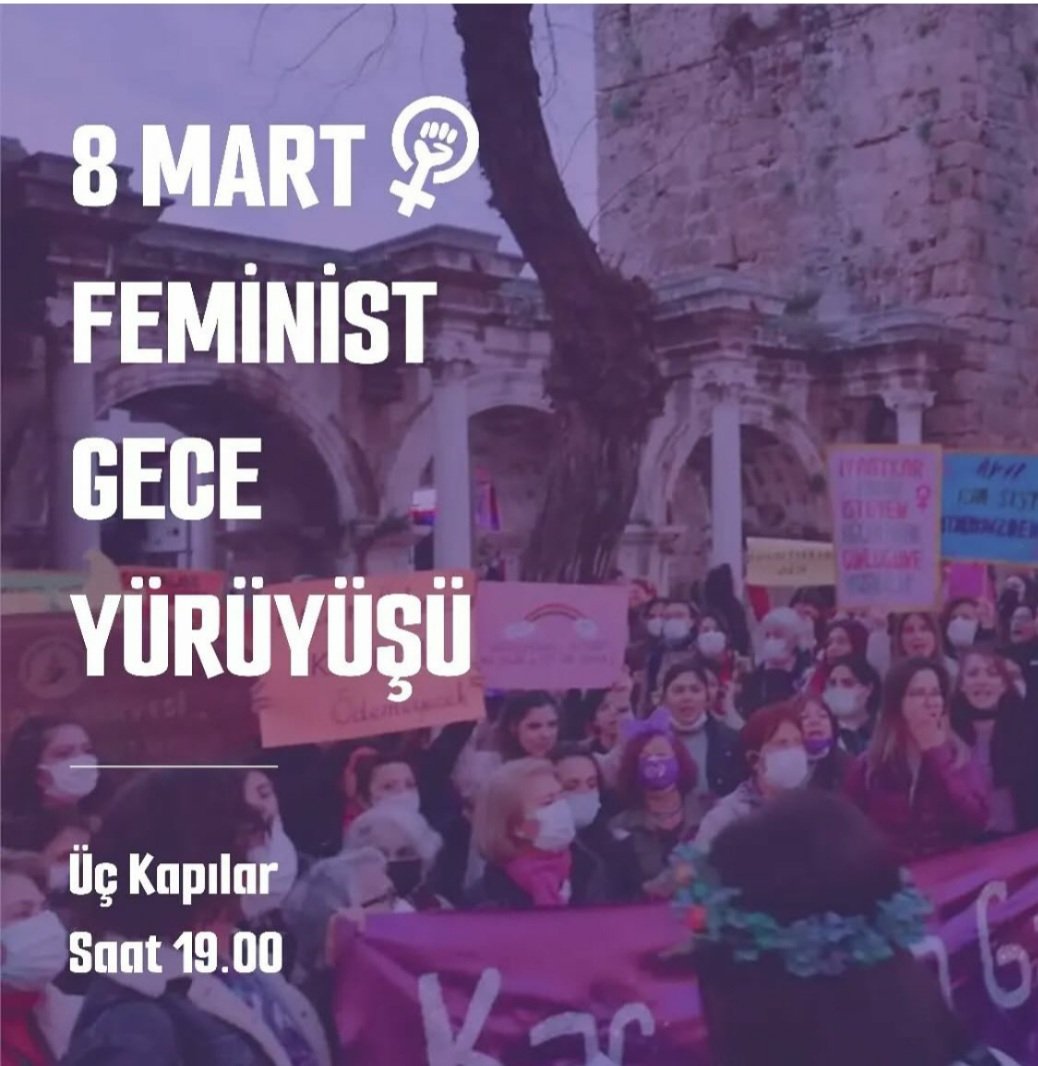 12. Feminist Gece Yürüyüşü'nde neşeyle,coşkuyla ve dayanışmayla yine buluşmak üzere💅