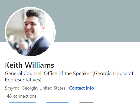 Although he does not have a law license in the state of Georgia.  A judge just found that there was not probable cause to charge Keith Williams with practicing law without a license.  

This is Keith William's LinkedIn page.   It would appear to me that he is actively practicing