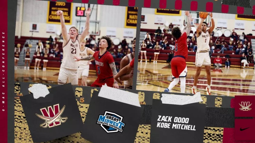 Second Team All G-MAC

Zack Oddo ✅
Kobe Mitchell ✅

#GoCavs

🔗: athletics.walsh.edu/news/2025/3/6/…