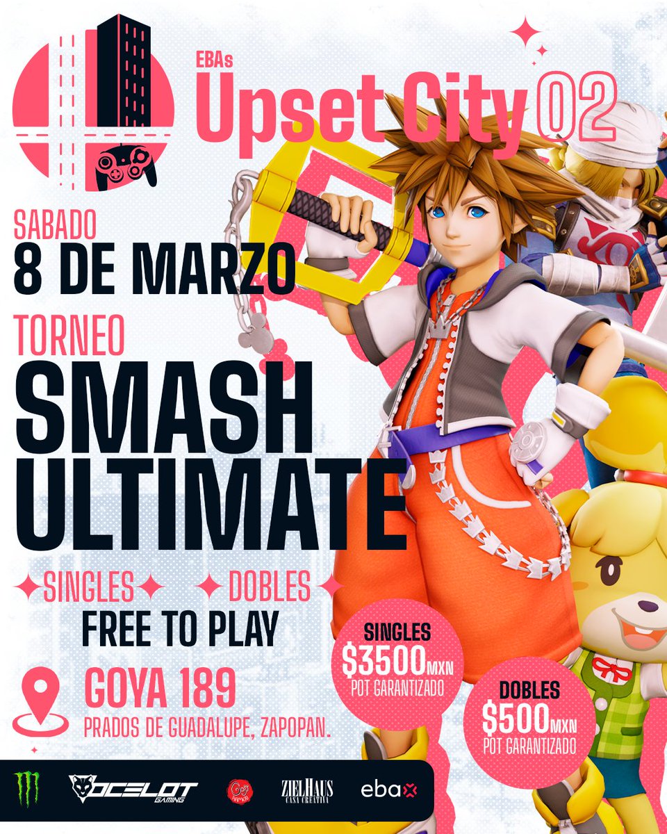 ¡Tenemos una GRAN SORPRESA para el #EBAUpsetCity No.2! 🏆🏆🏆

POTS GARANTIZADOS ✅
💰 $3,500mxn para Singles.
💰 $500mxn para Doubles.

¿Tienes lo que se necesita para causar el próximo upset?
Los esperamos el día de mañana en <a href="/zielhausgdl/">Zielhaus Casa de Creación Digital</a> 

Bracket ➡ start.gg/tournament/eba…