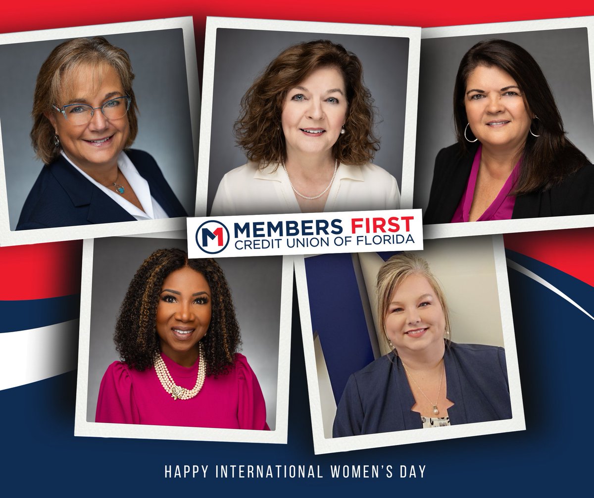 MembersFirstFL's tweet photo. It's #InternationalWomensDay! Today, we want to honor the dedicated women in leadership at Members First. We also extend our gratitude and appreciation to all the incredible women in different roles at Members First, who tirelessly work for our members and the Credit Union. https://t.co/YQgxwqxu2N