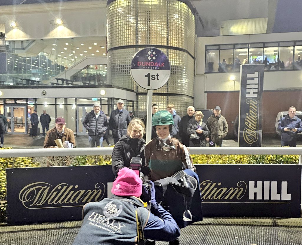 Paddy Smullen pictured with his mother Frances, after Paddy wins his first race here at Dundalk.

His father, the late great Pat Smullen, also rode his first ever winner here. He also rode his last winner here.