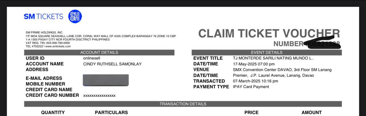 CindyRuthsell's tweet photo. Tickets secured!
See you soonest TJ 😭❤️
#SariliNatingMundoConcert https://t.co/O246qc9Ymk