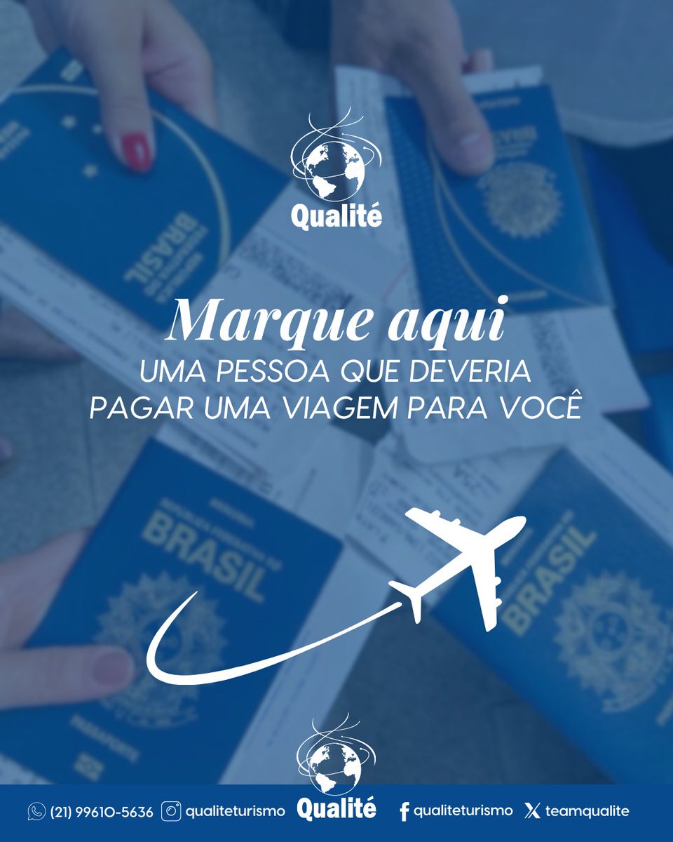 teamqualite's tweet photo. Amigo, vem aqui ver um negócio rapidinho. 🤫🫣😅

Para pacotes de turismo, seja lazer ou negócios, ou de intercâmbio educacional, cultural ou artístico, você encontra aqui.

Informações: 21 97559-9980

#viagem #bomdia #qualitéturismo https://t.co/cDa1GoxSyX