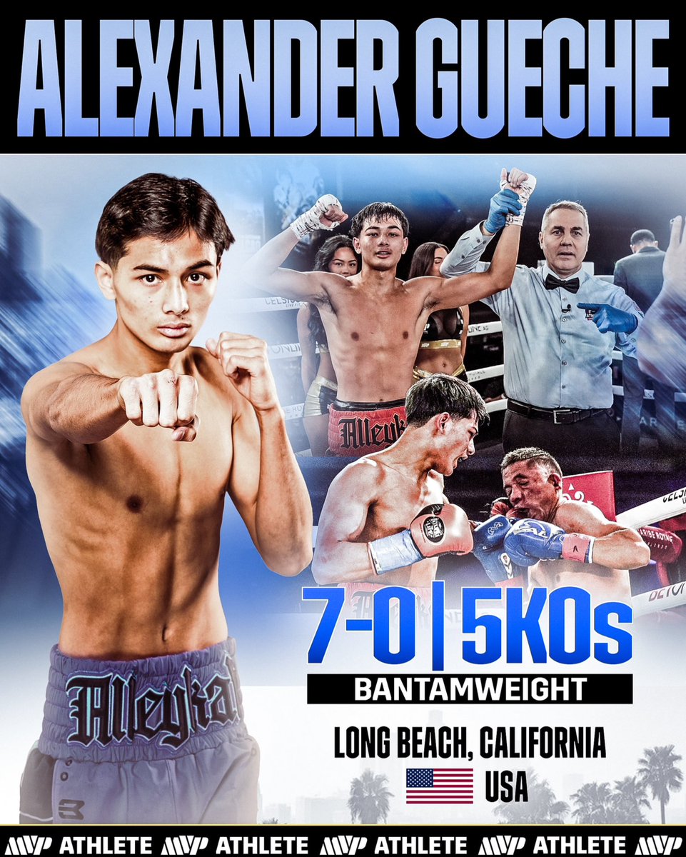MVP is excited to announce the signing of former two-time amateur national champion and undefeated bantamweight prospect Alexander “The Alley Cat” Gueche. 

“Joining MVP is a huge milestone in my career, and I’m ready to use this platform to take the next step towards bigger