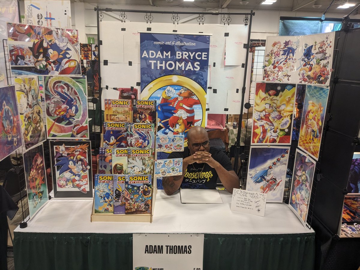 AdamBryceThomas's tweet image. Dude, I&apos;m at #emeraldcitycomicon #eccc . It&apos;s so &apos;epic&apos; 😎😎😎 ✌️