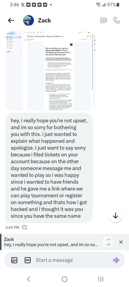 This Is the second time. Word for word. Something  is sus.