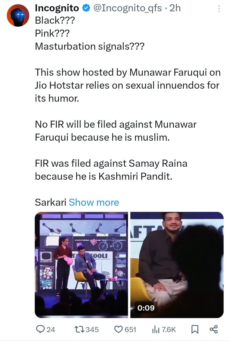 BiasedtoMunawar's tweet photo. Hafta Vasooli is killing it on Reels, and @munawar0018's best PR team (Rw) is working overtime on Twitter…  

The only thing #MunawarFaruqui needs to make Hafta Vasooli a superhit show is:  Whitelist OG fanpages.  
@JioHotstar https://t.co/8WFkKxYAIY