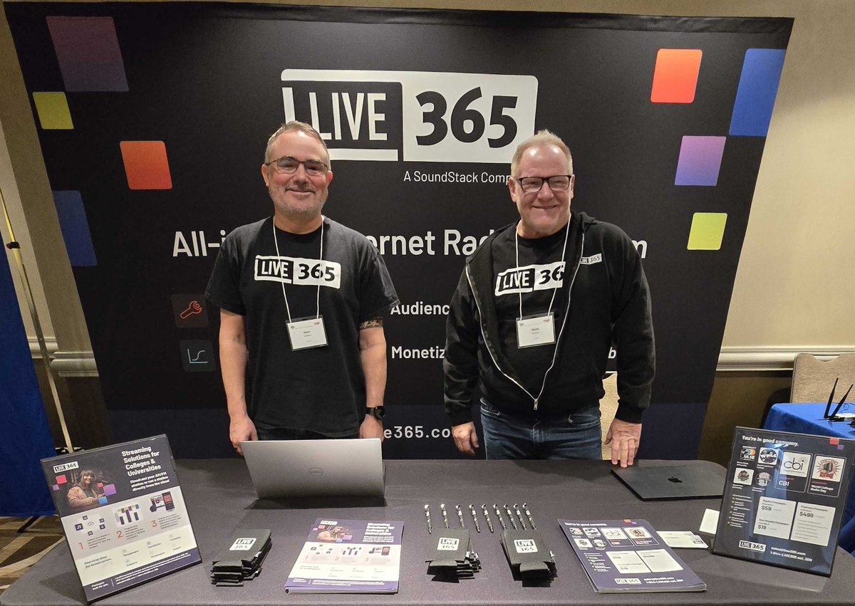 Live365 Broadcasting (@broadcast365) on Twitter photo Wrapping up the week with some love for college & high school radio!🧡
We’re at <a href="/IBSStudentMedia/">IBS Student Media</a>'s #IBSNYC2025 connecting with the future of broadcasting. If you're here, swing by & say hi to Jason & Chuck—swag & great convos await! 🎙️
#CollegeRadio #InternetRadio Wrapping up the week with some love for college & high school radio!🧡
We’re at <a href="/IBSStudentMedia/">IBS Student Media</a>'s #IBSNYC2025 connecting with the future of broadcasting. If you're here, swing by & say hi to Jason & Chuck—swag & great convos await! 🎙️
#CollegeRadio #InternetRadio