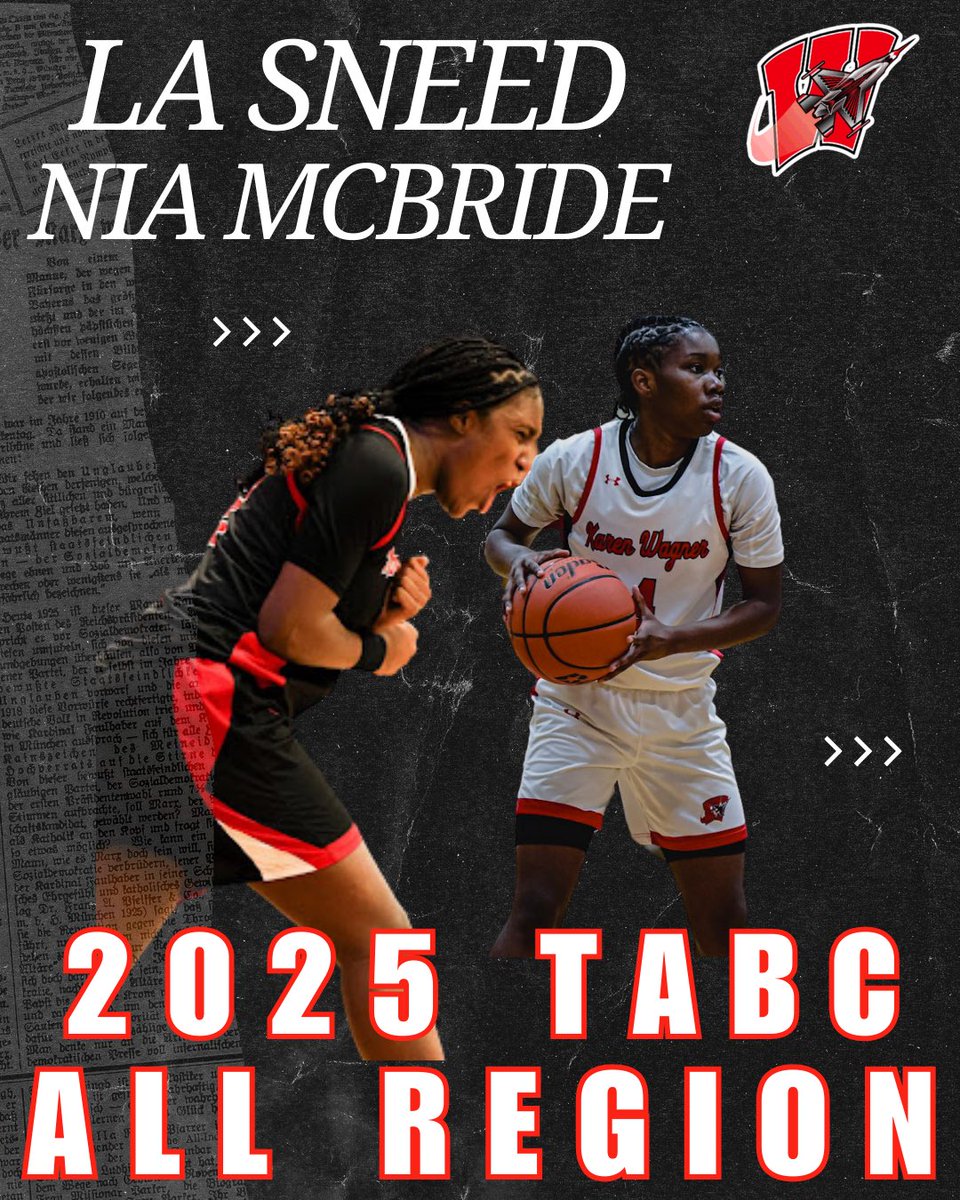 Wagner Girls BBall (@ladytbirdgbb) on Twitter photo Congrats to <a href="/la_upnext2/">la_upnext2</a> and <a href="/SAF__nia/">nia mcbride</a> for the TABC All Region Accolades
<a href="/JISD_ATHLETICS/">Judson ISD Athletics</a> <a href="/JudsonISD/">Judson ISD 🍎</a> Congrats to <a href="/la_upnext2/">la_upnext2</a> and <a href="/SAF__nia/">nia mcbride</a> for the TABC All Region Accolades
<a href="/JISD_ATHLETICS/">Judson ISD Athletics</a> <a href="/JudsonISD/">Judson ISD 🍎</a>