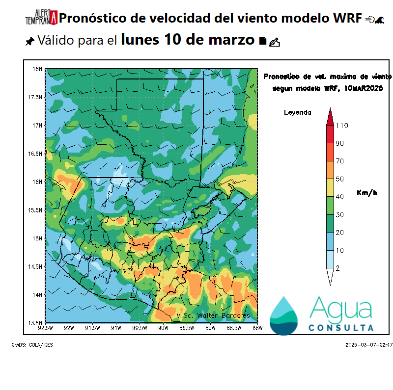 AlertaGt502's tweet photo. 🇬🇹Desde el domingo y especialmente el lunes se espera que el previsto #FrenteFrío33 favorezca nublados y lluvias en distintas intensidades en el Norte, FTDN, Caribe y BocaCosta, vientos con rachas de hasta 70km/h en Valles de Oriente y Cadena Volcánica
#ClimaGt #TraficoGt #FF33 https://t.co/8ym8Vu3xqm