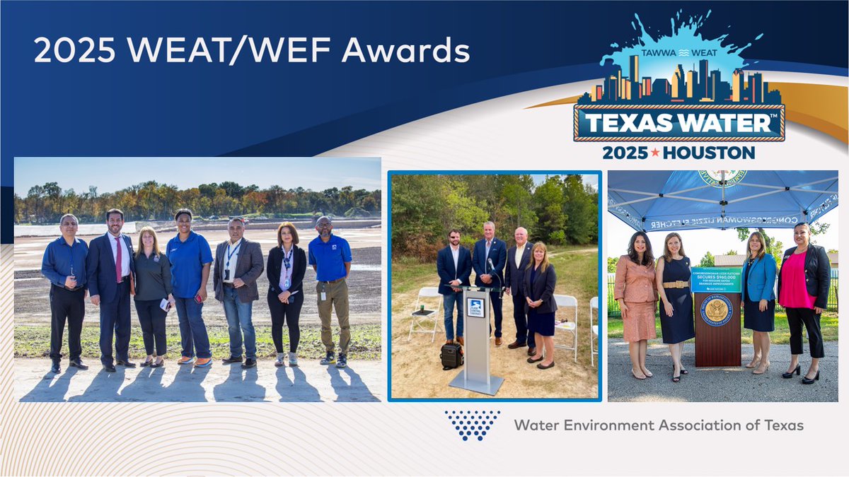 WEAT (@weatxorg) on Twitter photo Celebrating Tina Petersen from <a href="/hcfcd/">Harris County Flood Control District</a> for being awarded the WEAT Stormwater / Watershed Management Award, which recognizes individuals who have made outstanding contributions to the field of stormwater and watershed management within the State of Texas.
#TXWater25 Celebrating Tina Petersen from <a href="/hcfcd/">Harris County Flood Control District</a> for being awarded the WEAT Stormwater / Watershed Management Award, which recognizes individuals who have made outstanding contributions to the field of stormwater and watershed management within the State of Texas.
#TXWater25