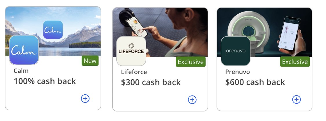 Good new wellness rewards at Chase Sapphire.

1 free year of Calm
50% off Lifeforce (blood draw of biomarkers + health consultation)
$600 off a Prenuvo scan (whole body scan after discount is $1900)

Anyone have strong feelings about Prenuvo? I am planning to do it.