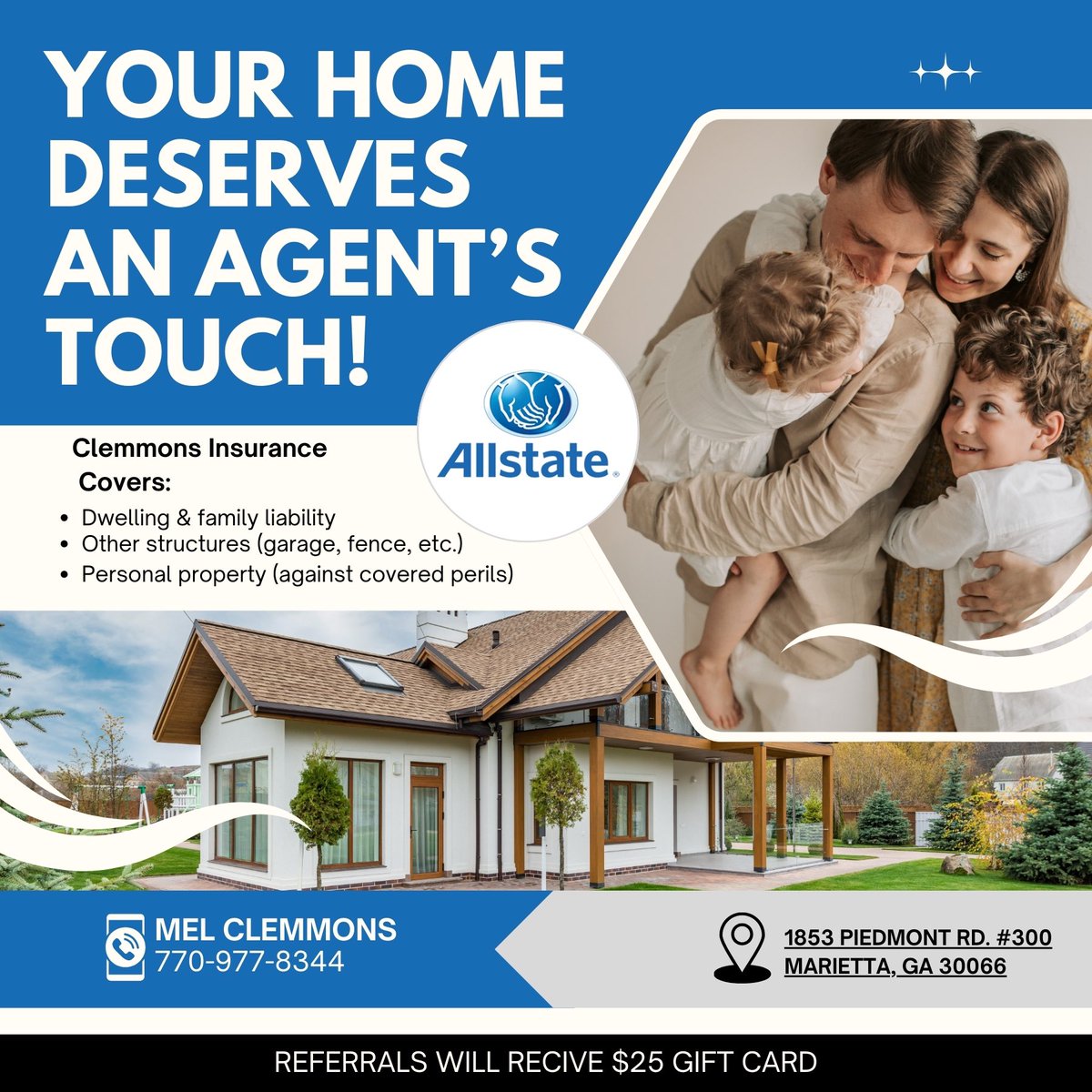 🚗🏠 Ready to save on your insurance? Mel Clemmons Insurance Agency offers unbeatable rates with NO down payments! 🏷️ Combine your home and auto insurance today for even more savings! Call now to get your FREE quote and start saving! 📞 
👉 Get your FREE quote today! 770-977-8334