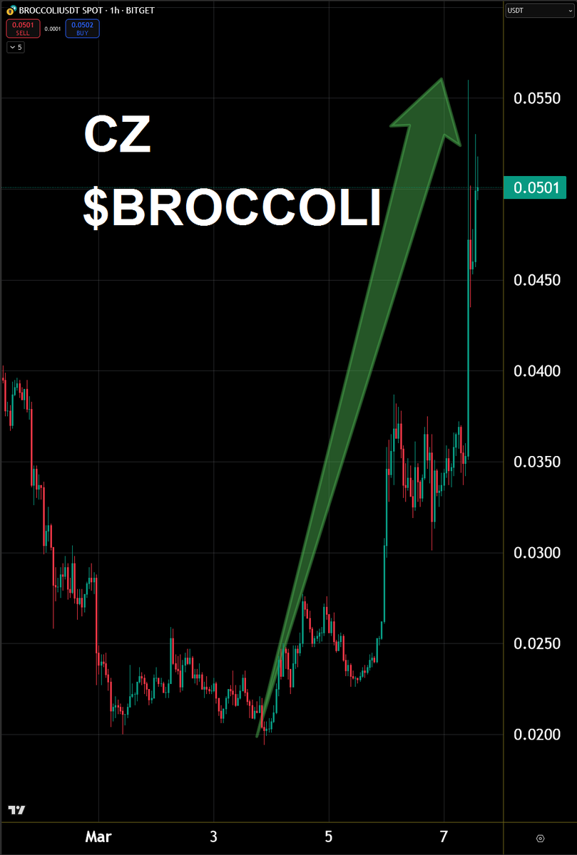 TheCryptoMouth's tweet image. CZ's dog $BROCCOLI is running straight up the hill!! 🚀🚀🚀

Is it time for CZ's #TESTCOIN $TST $TSTBSC to start moving!? 😎🤙

#altcoins #binance #cz #crypto