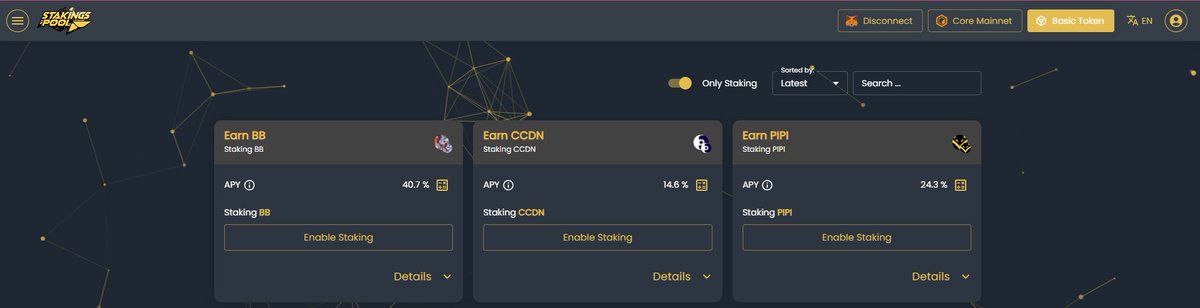 PipiTools's tweet photo. 🚀💰 Passive income opportunities like never before! 💰🚀
🔥 #BugsBunny with 40.2% APY
⚡ #CCD with 14.60% APY
🐱 $PIPILOL with 24.30% APY
📈 Are you going to pass up this opportunity? 🚀 Join staking and make your money work for you.
🧵👇 Benefits in the thread... #CORE $CORE #coretoshis
