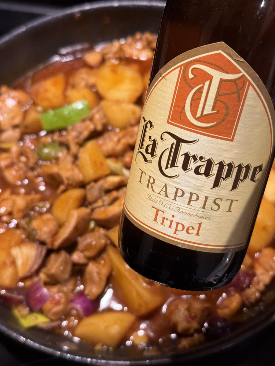 polarbeer's tweet photo. La Trappe Spicy Chicken🍗 https://t.co/88QpR9lSmd